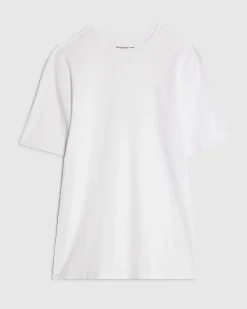 White Muscle Fit Cotton Stretch T-Shirt