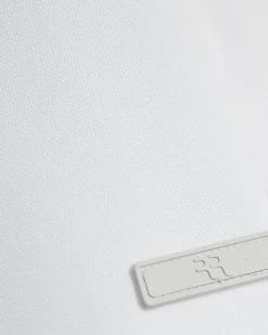 White Muscle Fit Stretch Pique Smart Shirt