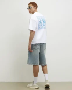 White Oversized Cotton Ame Saint T-Shirt