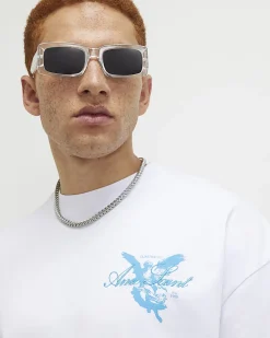 White Oversized Cotton Ame Saint T-Shirt