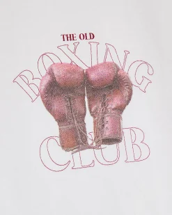 White Oversized Cotton Boxing Club T-Shirt