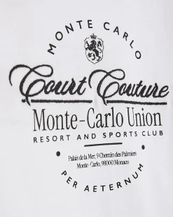 White Oversized Cotton Couture Print T-Shirt