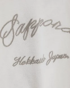White Oversized Cotton Sappora Crane T-Shirt