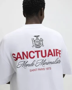 White Oversized Cotton Sanctuaire T-Shirt
