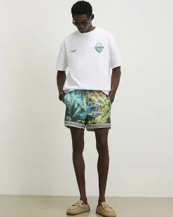 White Oversized Cotton St Tropez T-Shirt