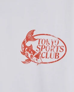 White Oversized Cotton Tokyo Fish T-Shirt