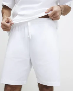 White Oversized Cotton T-Shirt And Shorts Set