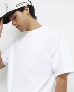 White Oversized Cotton T-Shirt And Shorts Set