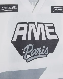 White Oversized Fit Ame Paris T-Shirt
