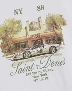 White Oversized Fit Cotton Graphic T-Shirt