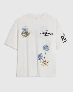 White Oversized Fit Cotton Boulevard T-Shirt
