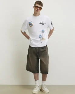 White Oversized Fit Cotton Boulevard T-Shirt