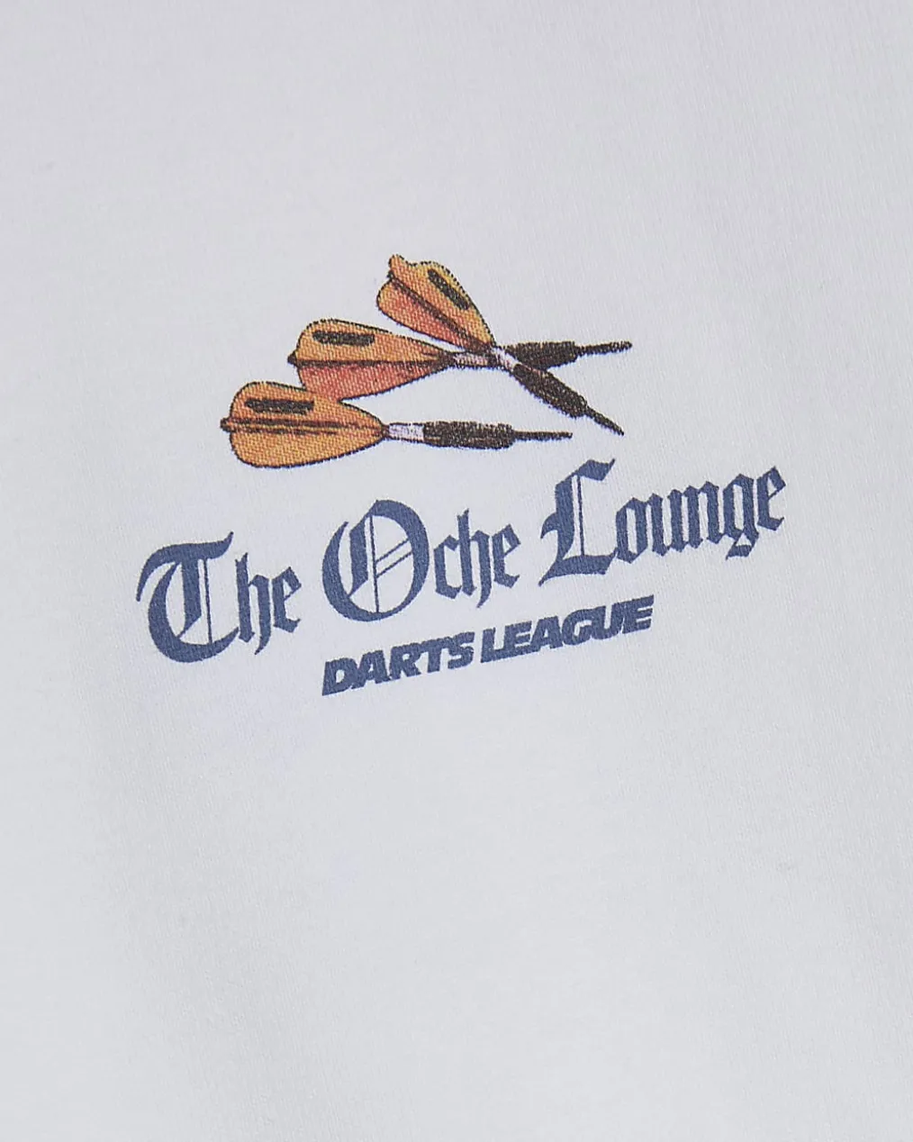 White Oversized Fit Darts Midweight T-Shirt