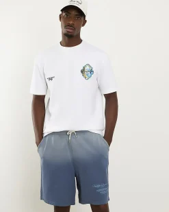 White Oversized Fit Fruit Graphic T-Shirt