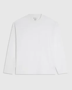 White Oversized Fit Long Sleeve T-Shirt