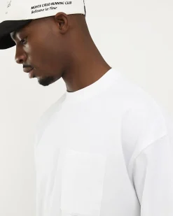 White Oversized Fit Long Sleeve T-Shirt
