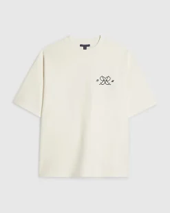 White Oversized Fit Monogram T-Shirt