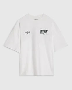 White Oversized Fit Sanctuaire Champ T-Shirt