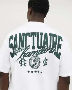 White Oversized Fit Sanctuaire Champ T-Shirt