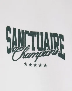White Oversized Fit Sanctuaire Champ T-Shirt