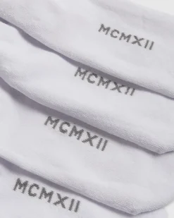 White Pack Of 5 Liner MCMXII Socks