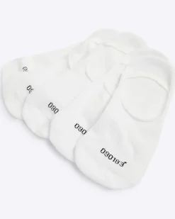 White Pack Of 5 Liner Socks