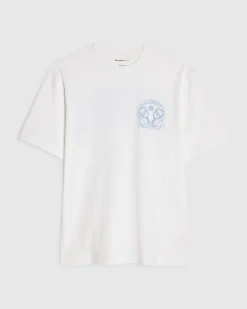 White Regular Fit Cotton Pickleball T-Shirt