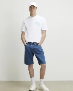 White Regular Fit Cotton Pickleball T-Shirt