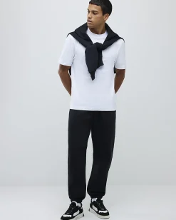 White Regular Fit Cotton Midweight T-Shirt