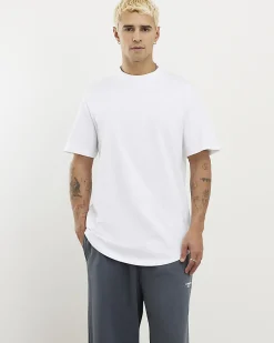 White Regular Fit Cotton Midweight T-Shirt