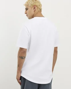White Regular Fit Cotton Midweight T-Shirt