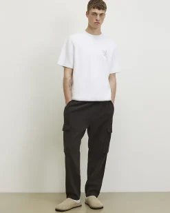 White Regular Fit Cotton Knitted T-Shirt