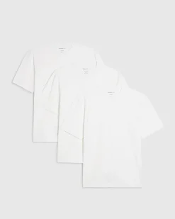 White Regular Fit Cotton T-Shirts 3 Pack