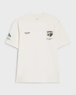 White Regular Fit Graphic Crew Neck T-shirt