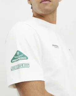 White Regular Fit Graphic Crew Neck T-shirt