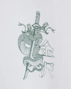 White Regular Fit Kanazawa Snake T-Shirt