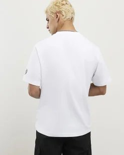 White Regular Fit Lightweight Graphic T-Shirt