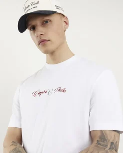 White Regular Fit Marina Grande Boat T-Shirt