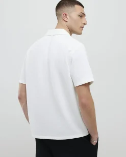 White Regular Fit Texture Revere