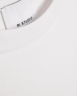White RI Studio Cotton Blend Boxy T-Shirt