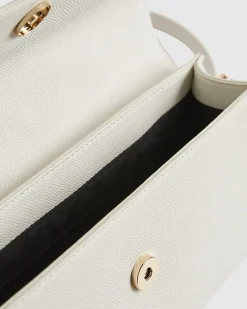White Scarf Charm Tote Bag