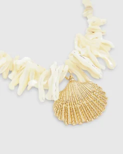 White Shell And Shard Necklace