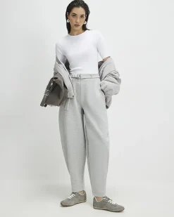 White Short Sleeve Cotton Fitted Top
