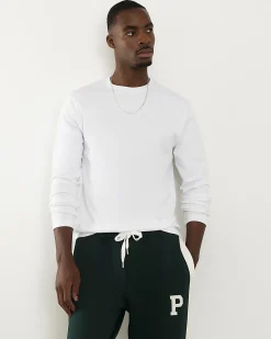 White Slim Fit Crew Neck Midweight T-Shirt