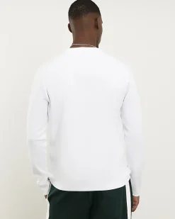 White Slim Fit Crew Neck Midweight T-Shirt