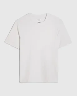 White Slim Fit Embroidered Crew Neck T-Shirt