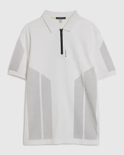 White Slim Fit Lightweight Polo Shirt