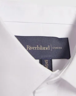 White Slim Fit Long Sleeve Shirt