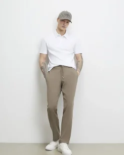 White Slim Fit Short Sleeve Polo Shirt
