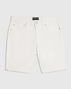 White Slim Fit Shorts